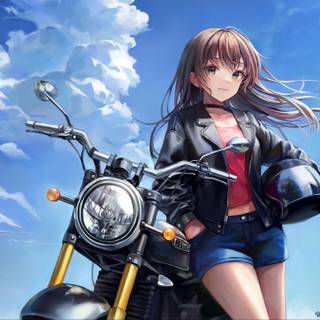 Motorcycle anime wallpaper
