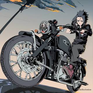 Motorcycle anime wallpaper