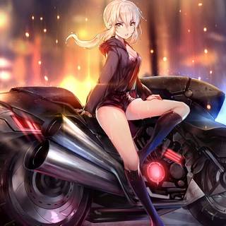 Motorcycle anime wallpaper