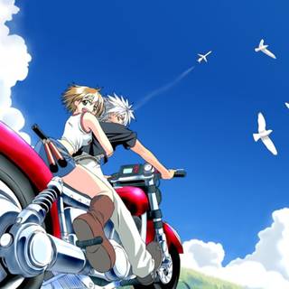 Motorcycle anime wallpaper