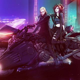 Motorcycle anime wallpaper