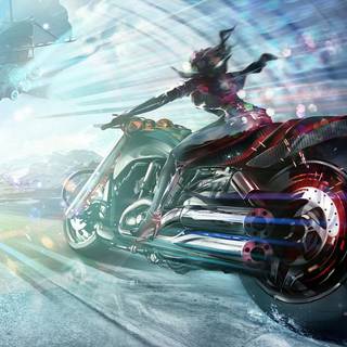 Motorcycle anime wallpaper