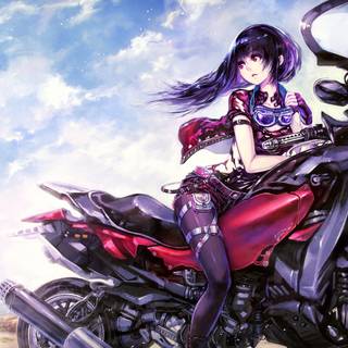 Motorcycle anime wallpaper