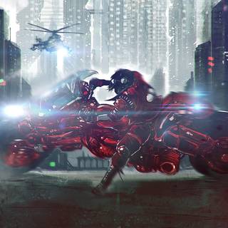 Motorcycle anime wallpaper