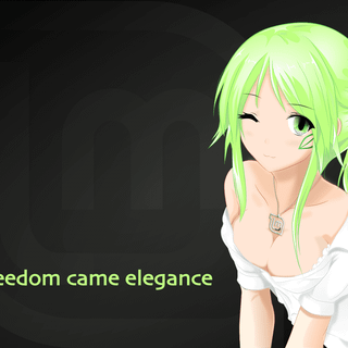 Linux Mint anime wallpaper