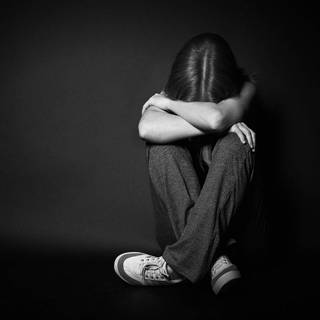 Crying black girl wallpaper