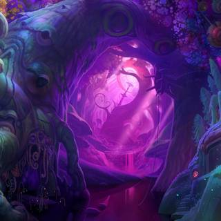 3D magical fantasy wallpaper