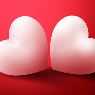 White Valentines wallpaper