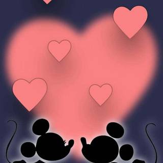 Valentine Mickey Mouse wallpaper