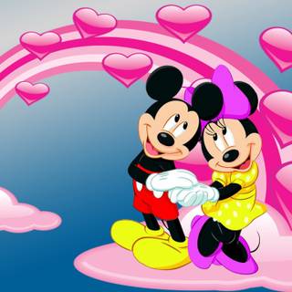 Valentine Mickey Mouse wallpaper