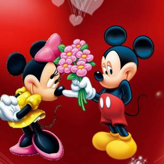 Valentine Mickey Mouse wallpaper