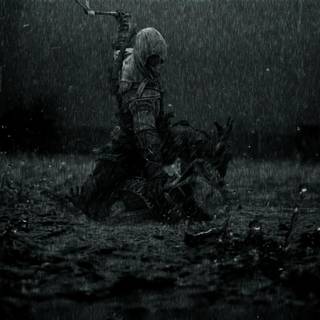 Dark rainy wallpaper