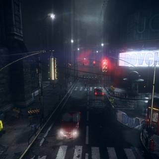 Dark rainy wallpaper