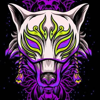 Japanese fox wallpaper