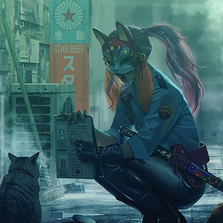 Japanese fox wallpaper