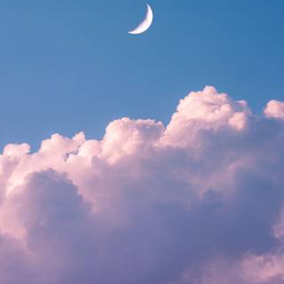 Cloud moon wallpaper