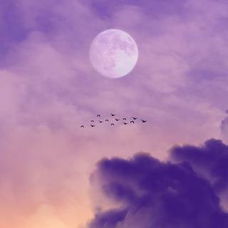 Cloud moon wallpaper