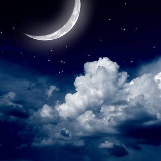 Cloud moon wallpaper