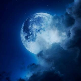 Cloud moon wallpaper