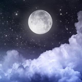 Cloud moon wallpaper