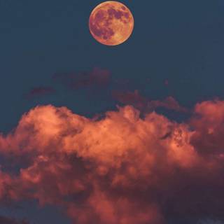 Cloud moon wallpaper