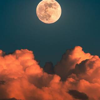 Cloud moon wallpaper