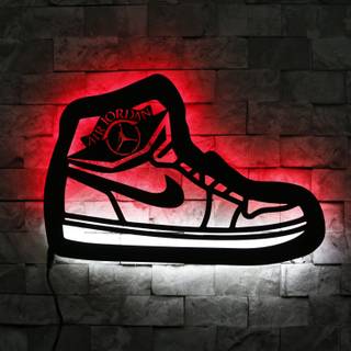 Neon Jordan wallpaper