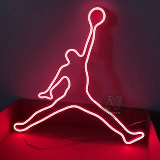 Neon Jordan wallpaper