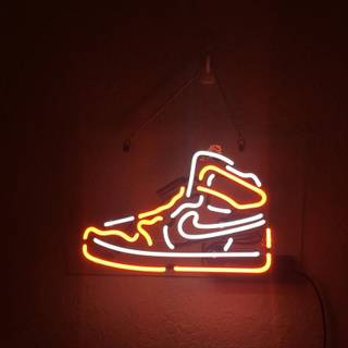 Neon Jordan wallpaper