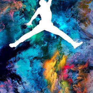 Neon Jordan wallpaper