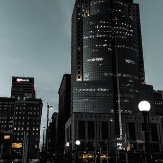 Dark buildings wallpaper