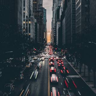 Dark buildings wallpaper