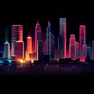 Dark buildings wallpaper