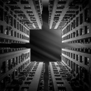 Dark buildings wallpaper