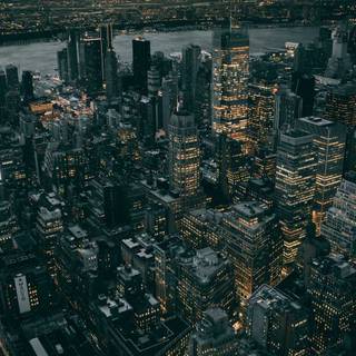 Dark buildings wallpaper