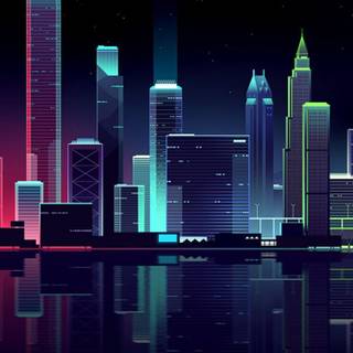 Dark buildings wallpaper