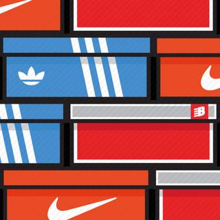 Shoe boxes wallpaper