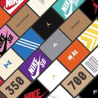 Shoe boxes wallpaper