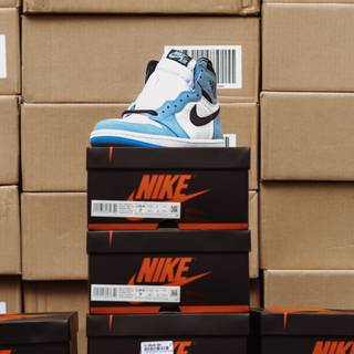 Shoe boxes wallpaper