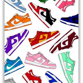 Shoe boxes wallpaper