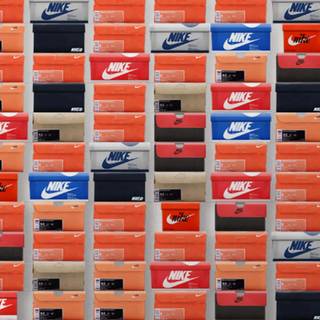 Shoe boxes wallpaper