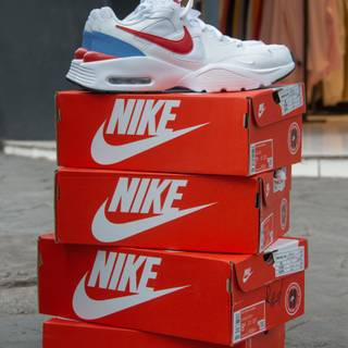 Shoe boxes wallpaper