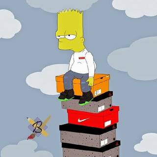 Shoe boxes wallpaper