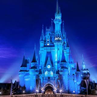 Blue castle wallpaper