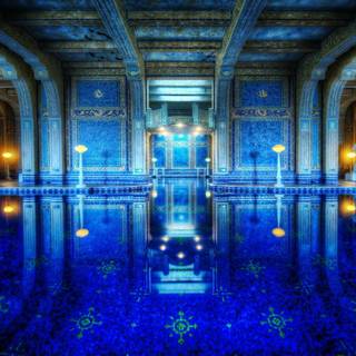 Blue castle wallpaper