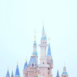 Blue castle wallpaper