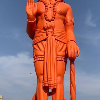 Orange Hanuman wallpaper