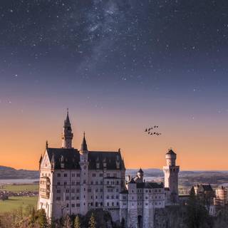 Blue castle wallpaper