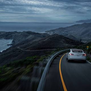 Cars on road wallpaper