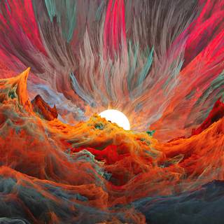 Abstract sunset wallpaper